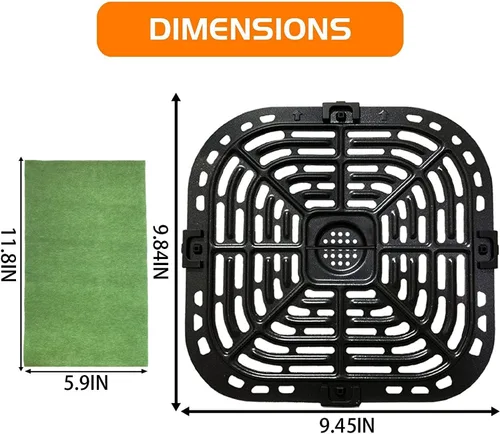 Vista 6 de BeranWung - Placa de parrilla para freidora de aire de 6 cuartos para freidora instantánea Vortex Plus 6QT XL, bandeja de parrilla mejorada, rejilla