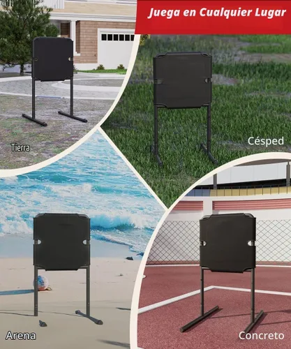 Vista 7 de Garbuildman Baseball Strike Zone Target para bolas de plástico, marco de metal portátil para lanzar y golpear herramienta de entrenamiento