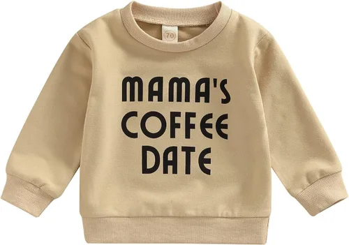 Vista 16 de fhutpw Sudadera de manga larga con estampado de letras para bebés, niños y niñas, ropa de otoño Tías Bestie- Negro