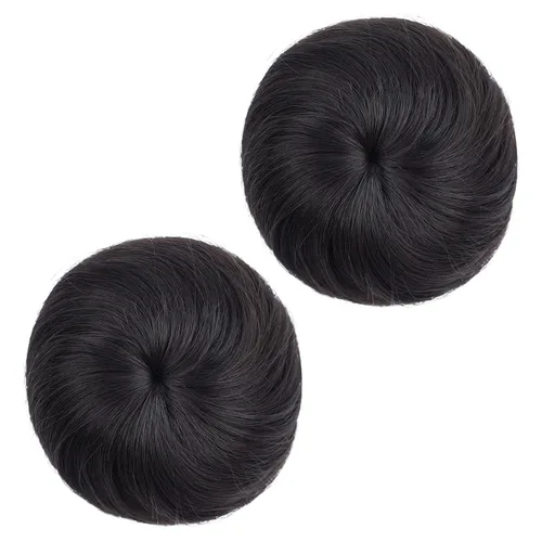 Vista 13 de 2 extensiones de moño de cabello, accesorio de peluca, extensiones de cabello rizado y ondulado, extensiones de cabello recogido, extensión de moño