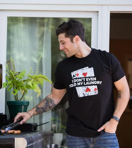 Vista 6 de Póker - I Don't Even Fold My Laundry Camiseta divertida de Texas Hold Em