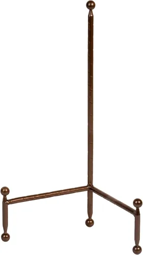 Vista 17 de Decorativo Placa De Trípode y el arte Soporte caballete acabado en negro – 11 pulgadas de altura
