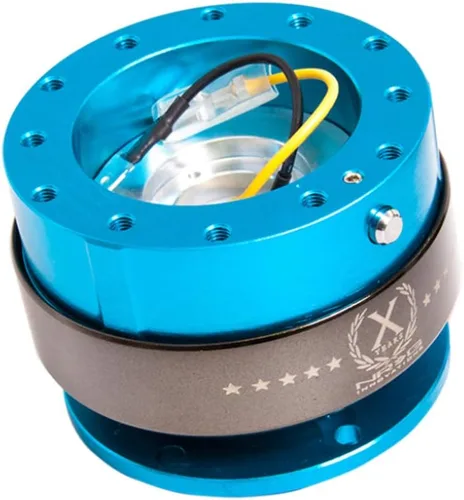 Vista 3 de NRG Innovaciones. Liberación rápida, M, azul, cromo titanio (New Blue Body/Titanium Chrome)