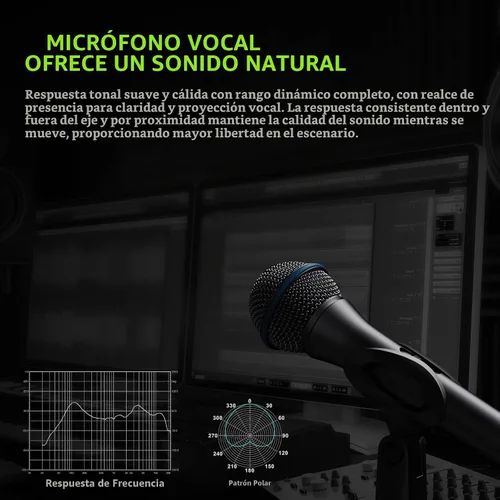 Vista 6 de MRSDY Micrófono XLR con cable, micrófono dinámico cardioide de mano de metal para cantar, escenario, estudio, karaoke, con interruptor