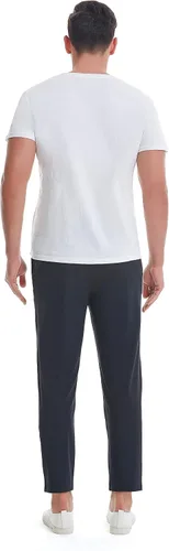 Vista 7 de Pantalones de viaje elásticos para hombre, entrepierna de 27 pulgadas, de secado rápido, ligeros, pantalones deportivos casuales con bolsillos