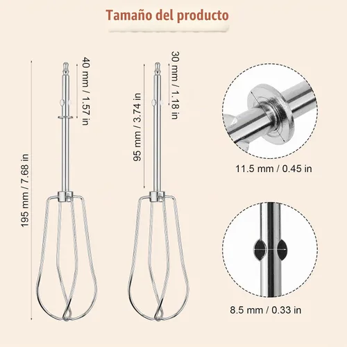 Vista 2 de 2 accesorios para batidoras de mano compatibles con Cuisinart