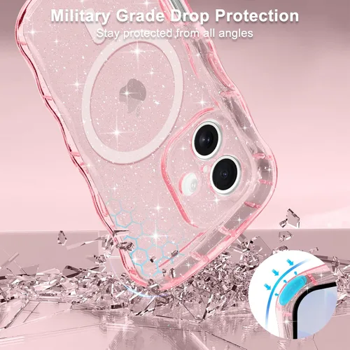Vista 277 de Pepmune Funda magnética para iPhone 17 Pro Max, color rosa