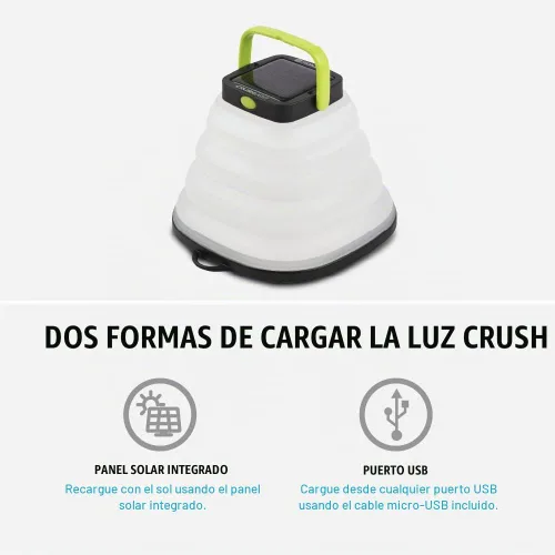 Vista 7 de Goal Zero Crush Light Linterna Solar Alimentada por Energía Solar