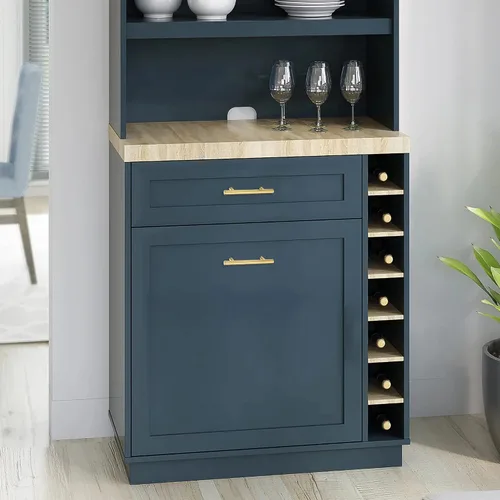 Vista 7 de Paquete de 15 tiradores de acero inoxidable dorado cepillado con barra en T para muebles, cocina, armario, cajón, manija de puerta, pomos