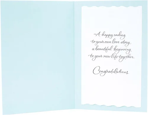 Vista 2 de Tarjeta de boda Hallmark Signature (novia y novio)