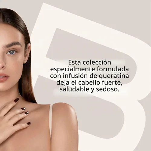 Vista 2 de Biotop Professional 700 Keratin + Kale Serum - Tratamiento protector térmico y reparación del cabello para cabello encrespado + dañado - Suavizar
