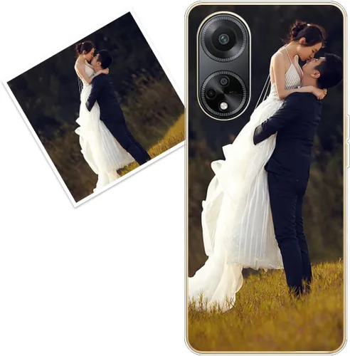 Vista 260 de Funda personalizada compatible con Oppo A1 Pro, fundas de teléfono personalizadas con imagen de foto, imagen de texto, cubierta transparente