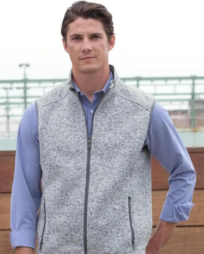 Vista 2 de Vantage Apparel NCAA mens Collegiate Premium Summit Sweater Fleece Vest