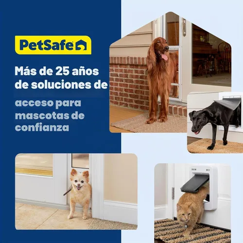 Vista 7 de Puerta de aluminio para mascotas PetSafe Freedom - Marco duradero - Pequeña, mediana, grande, extragrande