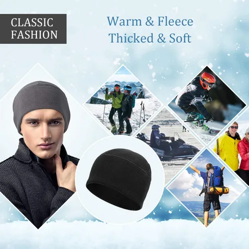 Vista 6 de SATINIOR - Gorro de invierno con diseño de calavera y gorro de invierno para el día a día y los deportes