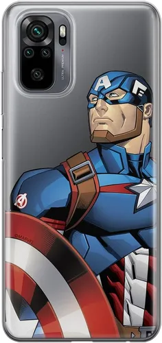 Vista 16 de ERT GROUP Funda para Xiaomi REDMI Note 10/10S Original y Oficialmente Licenciada Marvel Patrón Capitán América 002 adaptado de manera óptima a