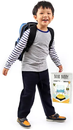 Vista 5 de CTP Bee a Reader Book Buddy Bags - Paquete de 12 bolsas con asas de cierre a presión (Creative Teaching Press 11172) Clear Poly Bags, 10.5 x 12.5