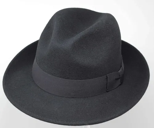 Vista 2 de Swift - Fedora ligera - 100 fieltro de lana - Crushable para viajes - Resistente al agua - Borde a presión