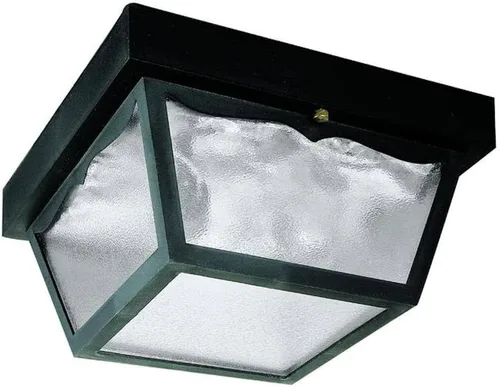 Vista 4 de Westinghouse 6697500 Accesorio tradicional de montaje empotrado para exteriores con una sola luz, acabado blanco sobre polipropileno, paneles