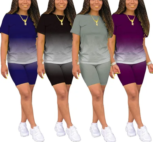 Vista 6 de Conjunto de dos piezas para mujer, casual, camiseta sólida, sudadera deportiva y yoga