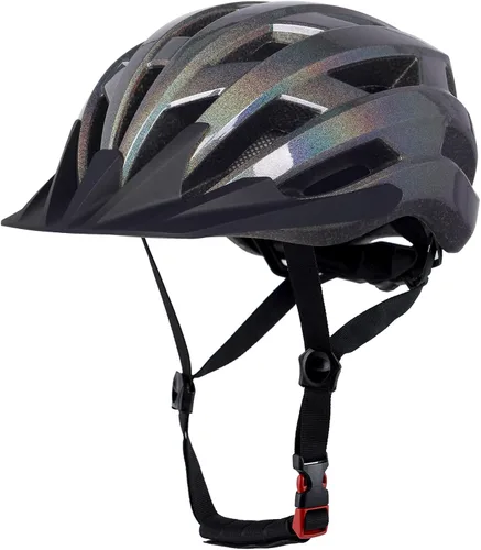 Vista 9 de Bilaki Casco de bicicleta para adultos, mujeres, hombres, jóvenes, niños, cascos ligeros de bicicleta de montaña con esfera ajustable y visera