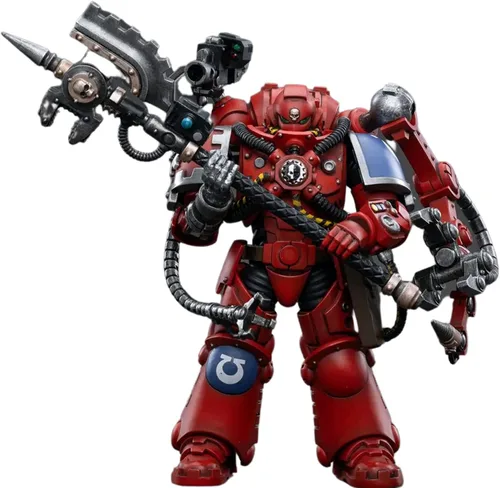Vista 3 de JoyToy Warhammer 40,000 1/18 Figura de acción Ultramarines Primaris Lieutenant Amulius Collection Modelo, 4.2 pulgadas