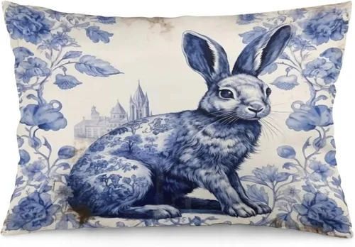 Vista 19 de Funda de almohada rústica de 12 x 20 pulgadas, diseño de cabaña en el bosque, súper suave, funda de cojín impresa de doble cara, funda de almohada