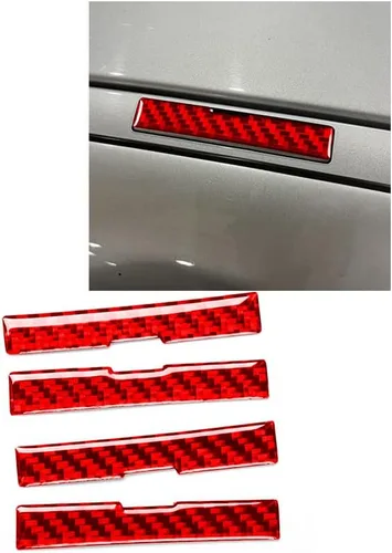 Vista 9 de ontto Accesorios de coche Fibra de carbono Exterior Cuerpo Frente Decoración Pegatinas Fit para Mercedes-Benz CLS C219 2004-2009 Negro