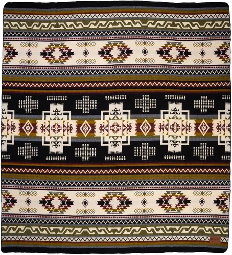 Vista 4 de QISU Manta de Lana Tipo Throw Grande, Hermosa, Cálida, Hecha a Mano en Ecuador por Artesanos Locales 94″ x 78″ Ultra Suave, Hipoalergénica