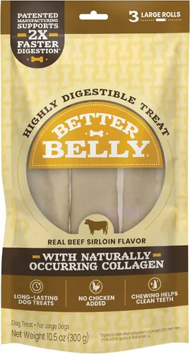 Vista 14 de Better Belly Originals - Rollo grande, golosinas para perros altamente