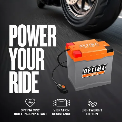 Vista 6 de OPTIMA QUAD7 ORANGETOP Batería de litio – Reserva de arranque del motor integrada con BMS y cable Powerlink – 190 amperios de arranque, 3AH