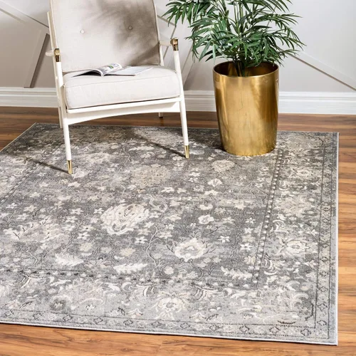Vista 39 de Unique Loom Portland Collection - Alfombra central (2 pies 2 pulgadas x 3 pies 1 pulgada, rectangular, negro y blanco/negro)