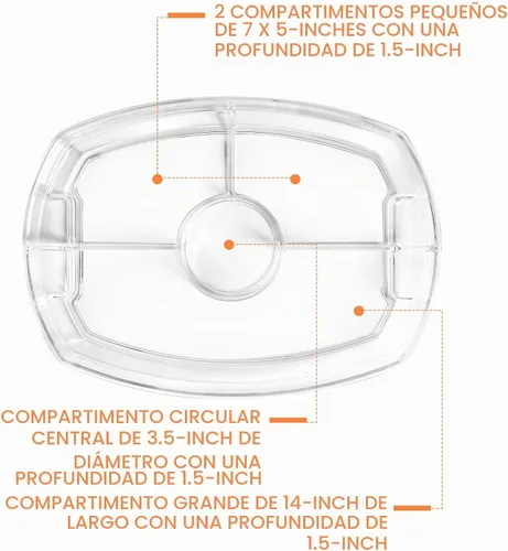 Vista 6 de Bandeja para servir hielo de frutas, bandeja de verduras refrigeradas, plato de cóctel de camarones, plato para servir aperitivos para fiestas