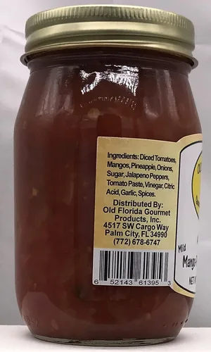 Vista 3 de Old Florida Gourmet Salsa de piña y mango suave - PACK DE 3