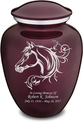 Vista 23 de Geturns Embrace - Urnas de cremación personalizadas para adultos para cenizas humanas, urna funeraria negra grande para hombres y mujeres, 200 libras