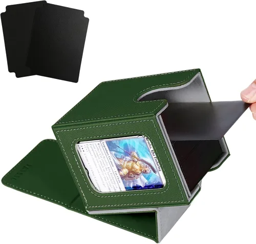 Vista 32 de Venssu Angel Themed MTG Deck Box with Commander Display (White and Grey)