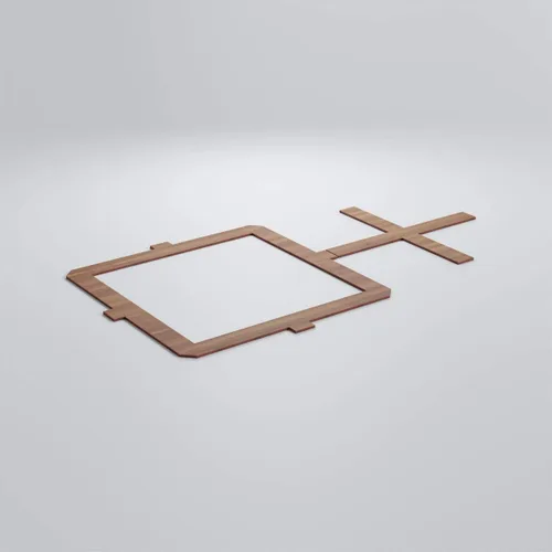Vista 3 de 40 7/8"W X 23 3/8" H Carlisle Carlisle Decorativo Carlisle Paneles de pared de madera, nogal