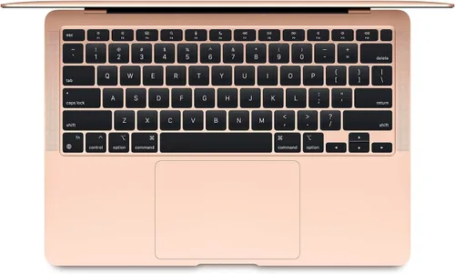 Vista 2 de Apple MacBook Air de finales de 2020 con chip Apple M1, 13 pulgadas, 8 GB Dorado