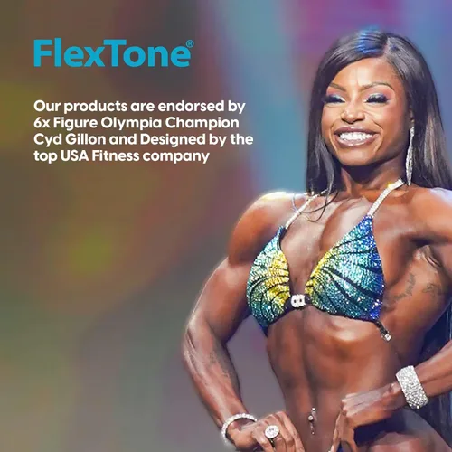 Vista 6 de FlexTone Estimulador de abdominales, tónico muscular para cinturón abdominal para hombres y mujeres, sistema estimulador eléctrico para fortalecer