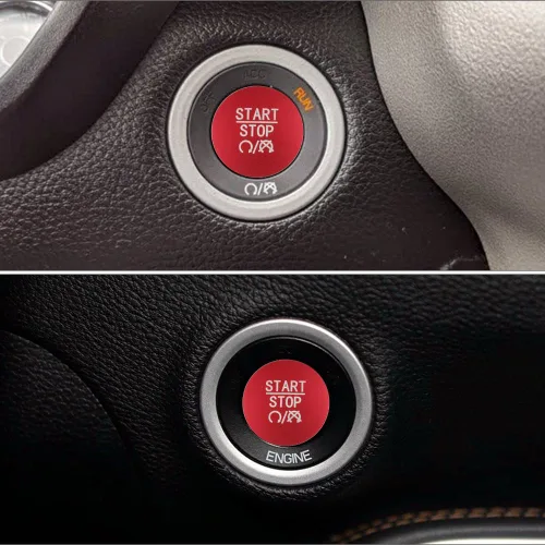 Vista 8 de LECART Pegatina Roja de Cubierta de Botón de Arranque que se Ajusta para Dodge Charger/Challenger/Durango/Ram 1500 Accesorios
