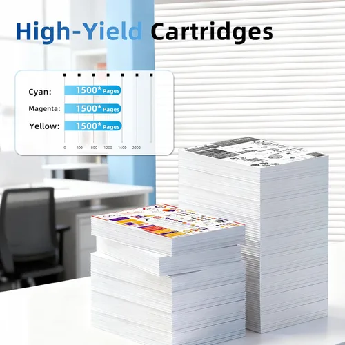 Vista 3 de 951XL Cartucho de tinta de alto rendimiento de repuesto para HP951XL HP951 951 XL Paquete combinado compatible con HP officejet pro 8600 8100 8610