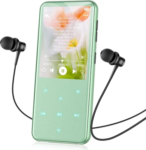 Vista 10 de AGPTEK Reproductor MP3 de 64 GB con Bluetooth, M3 Reproductor de música de 2.4 pulgadas con altavoz y radio FM, botones táctiles, soporta hasta 128
