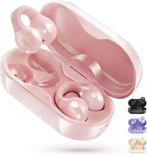 Vista 11 de King Lucky i21 Auriculares Inalámbricos Bluetooth de Oreja Abierta con Clip, con Micrófono, Cancelación de Ruido, Resistentes al Agua IPX4