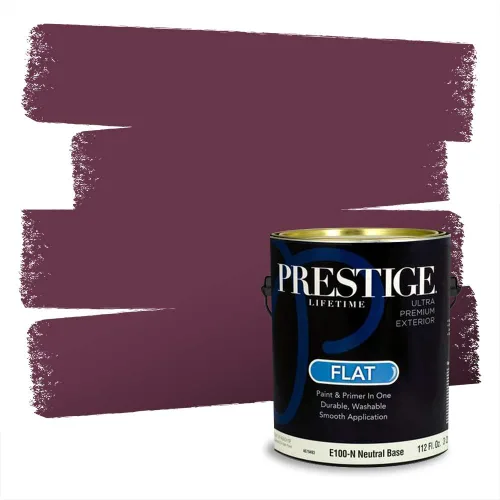 Vista 608 de Prestige Paints Pintura exterior e imprimación en uno, 1 galón, plano, coincidencia comparable de Valspar* Amber Rose*