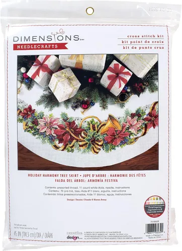 Vista 7 de Dimensions Kit de Punto de Cruz Contado de Gnomos de Camión, 6" D, Azul, Rojo 6
