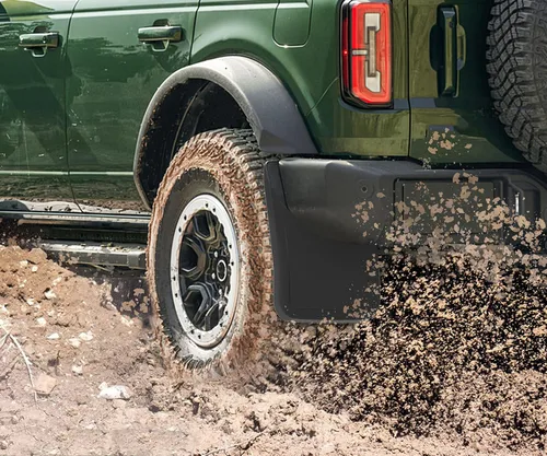 Vista 4 de Protectores contra salpicaduras para Ford Bronco 2021-2024, protectores de barro para neumáticos delanteros y traseros, guardabarros para Ford