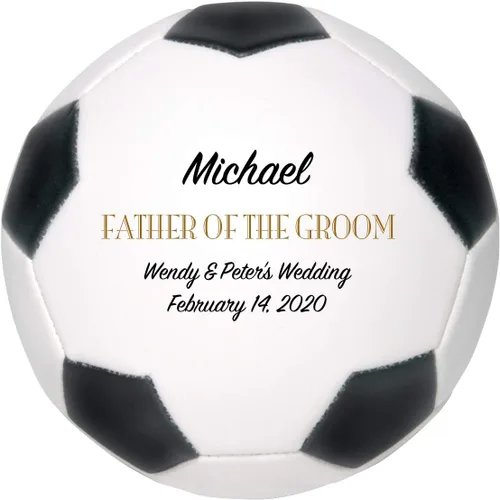 Vista 8 de Balón de fútbol personalizado, regalo de boda, padrino de boda, padrino de boda, padrino, dama de honor, regalo de recuerdo de portador de anillos