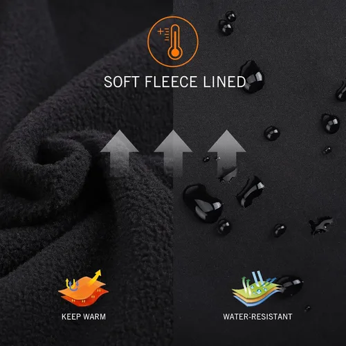 Vista 3 de baleaf Chaqueta de ciclismo para mujer, resistente al viento, térmica, para invierno, correr, clima frío, impermeable, softshell cálido