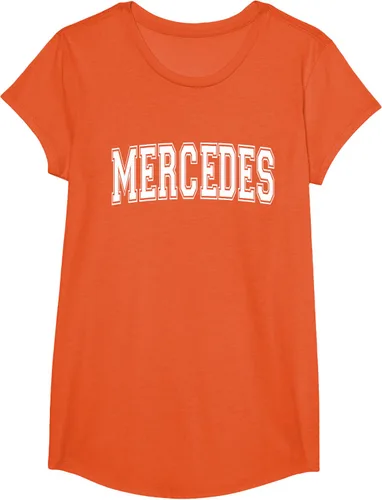 Vista 69 de MERCEDES TX TEXAS USA - Camiseta deportiva vintage estilo Varsity, Negro, S
