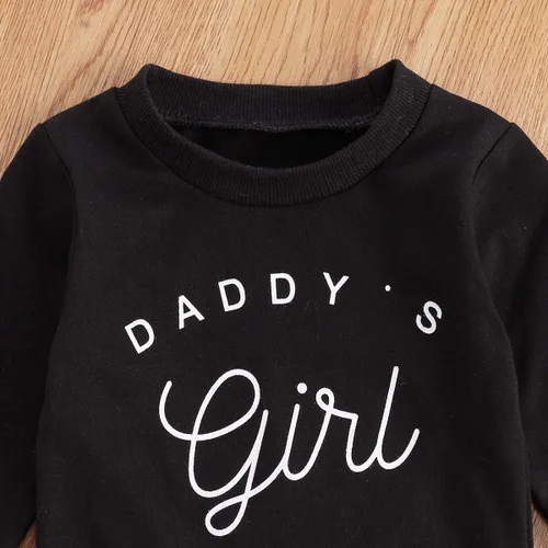 Vista 3 de DuAnyozu Camisetas de manga larga para bebé y niña, sudadera de manga larga para papá, ropa casual